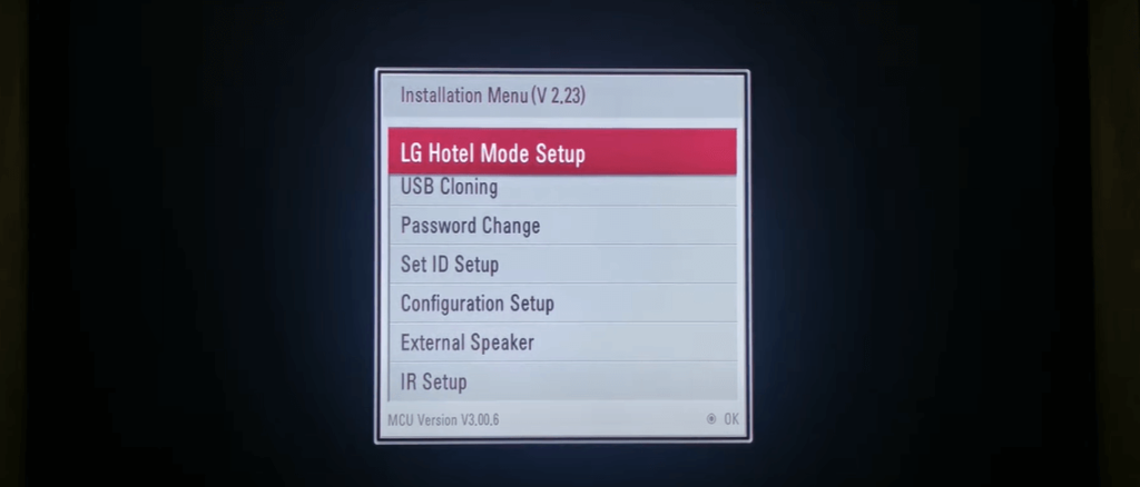 Disable the Hotel Mode on LG Smart TV