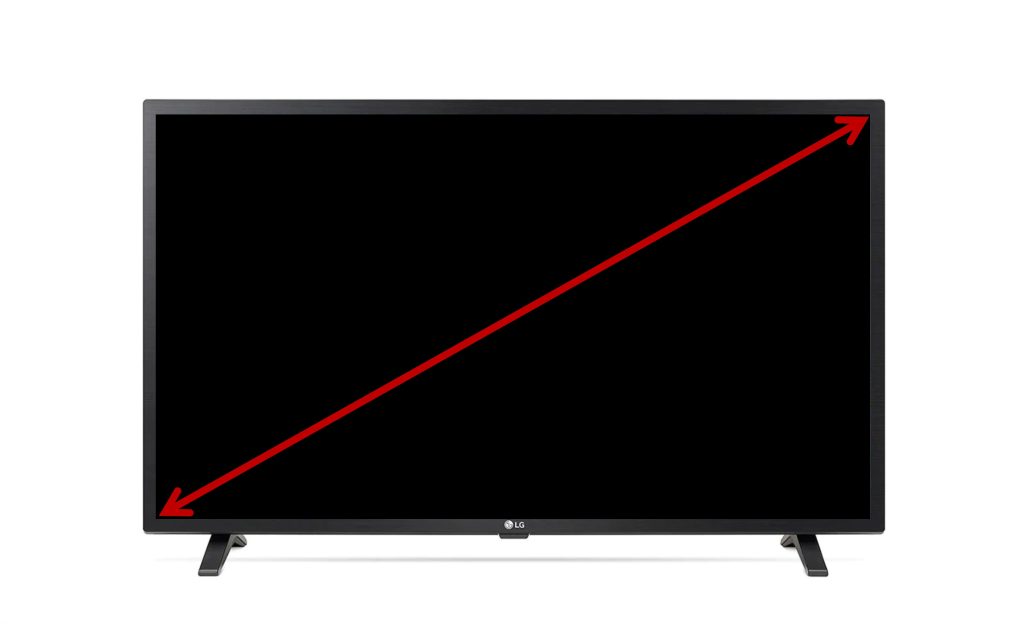 Use Tape Measure to identify LG TV Dimensions