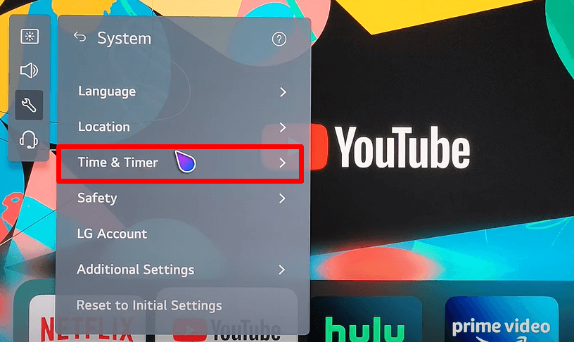 Tap on Timer & Timer option