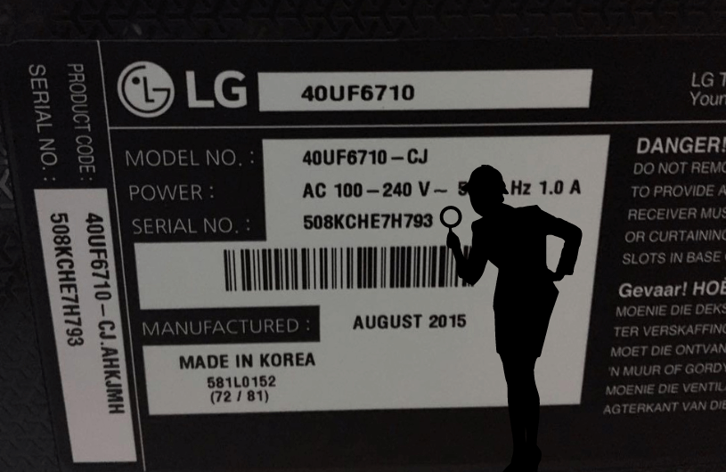 4 Possible Ways to Find the LG TV Serial Number LG TV Forum