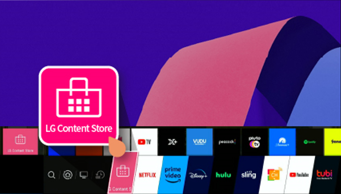 Open the LG Content Store on LG TV